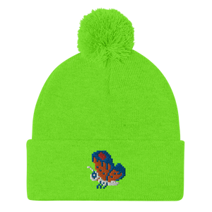 Moth® Embroidered Pom-Pom Beanie