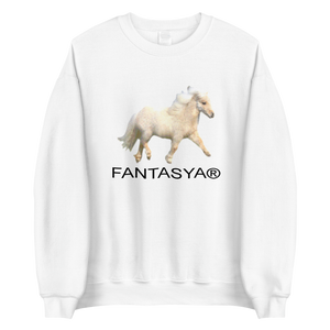 Horse Fantasya® White Unisex Sweatshirt
